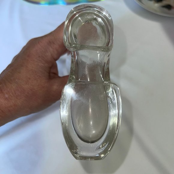 Vintage Das Boot Clear Glass Riding Boot Decorative Glass 6.5" - Picture 4 of 4